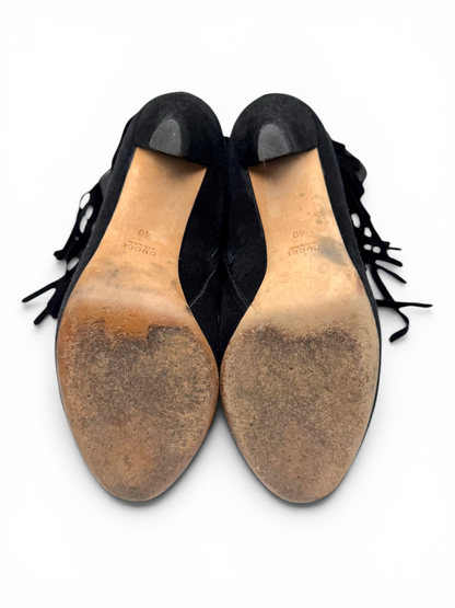 Suede Tassle Boots With Box & Dust Bag Size 40