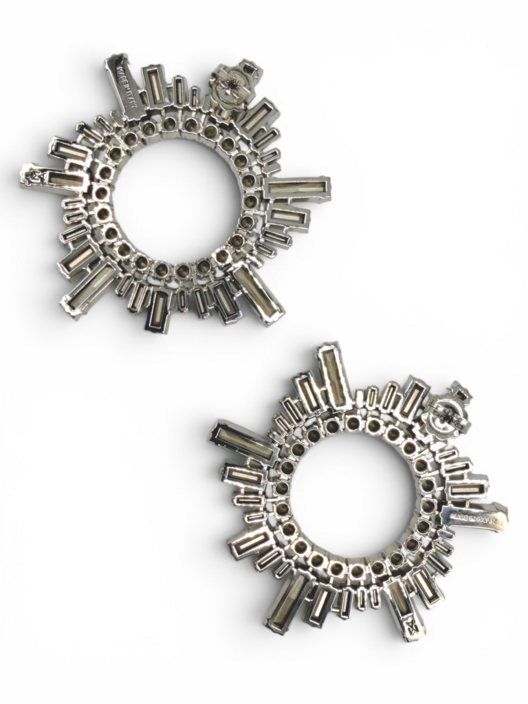 'Begum' Crystal Earrings Including Box & Dust Bag