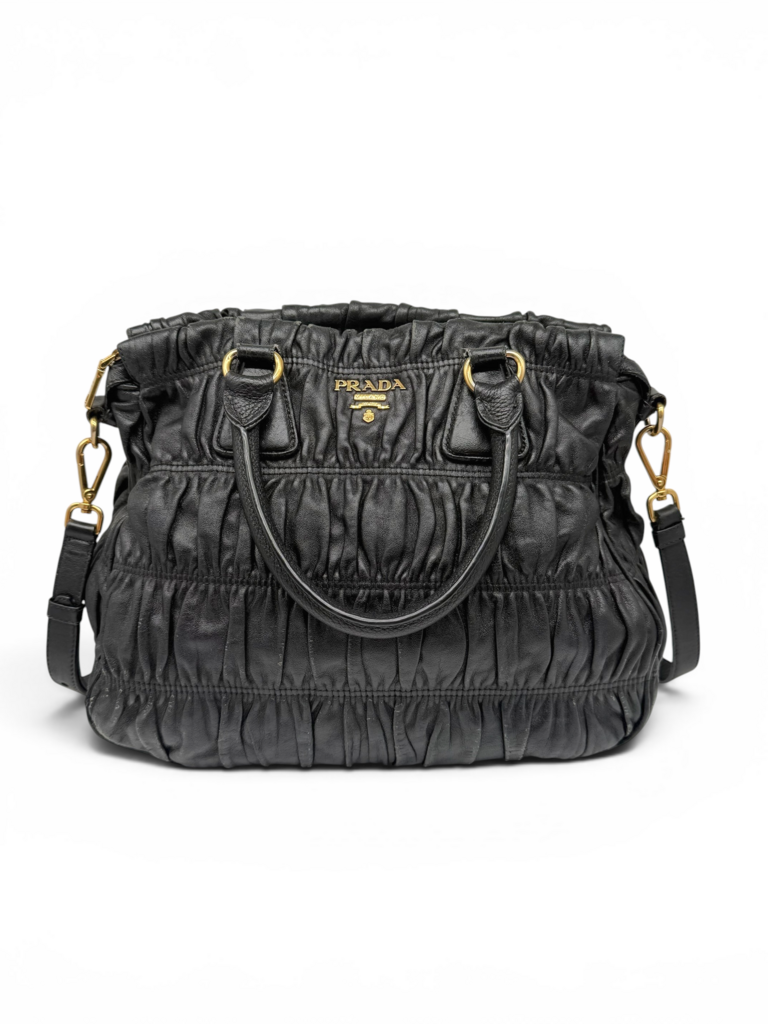 Gaufre Nappa Bag Including Shoulder Strap