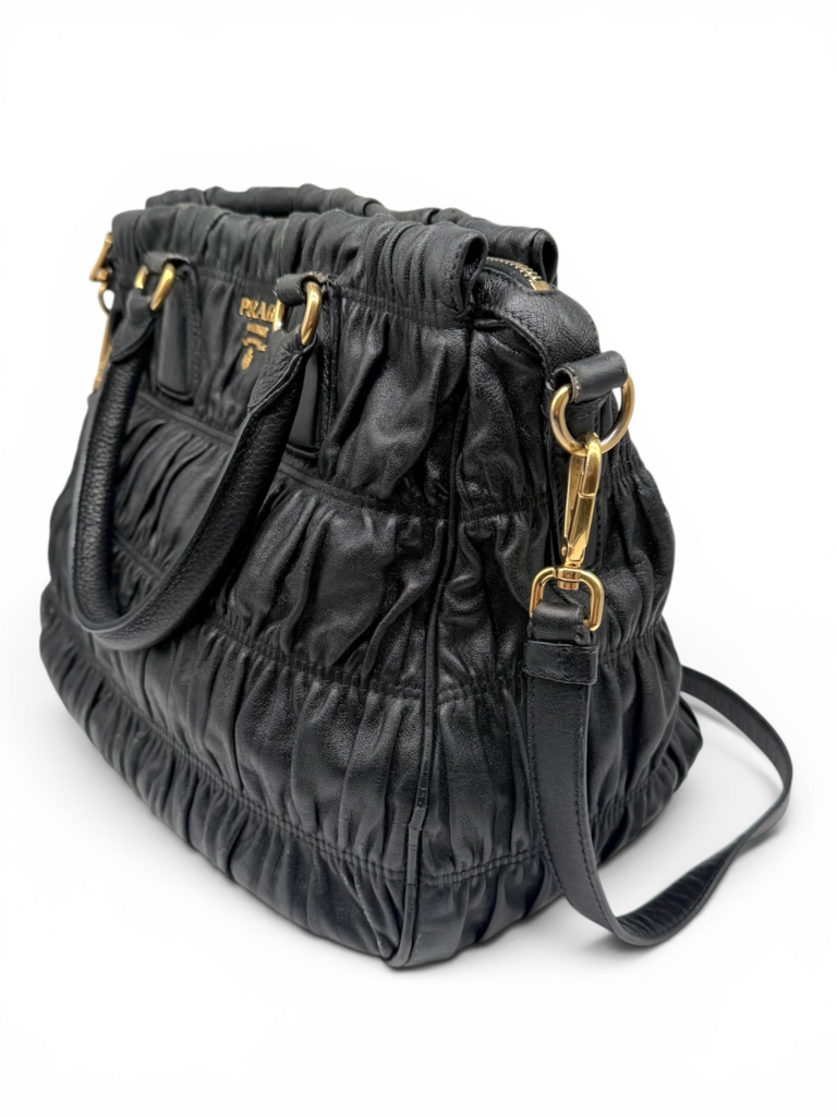 Gaufre Nappa Bag Including Shoulder Strap