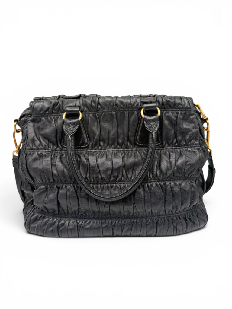 Gaufre Nappa Bag Including Shoulder Strap