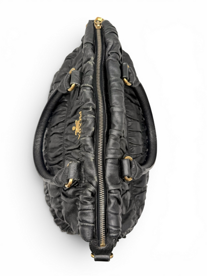 Gaufre Nappa Bag Including Shoulder Strap