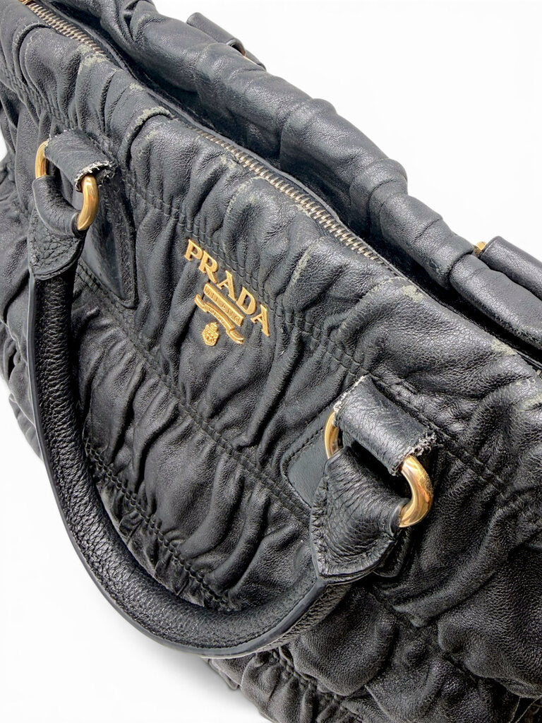 Gaufre Nappa Bag Including Shoulder Strap