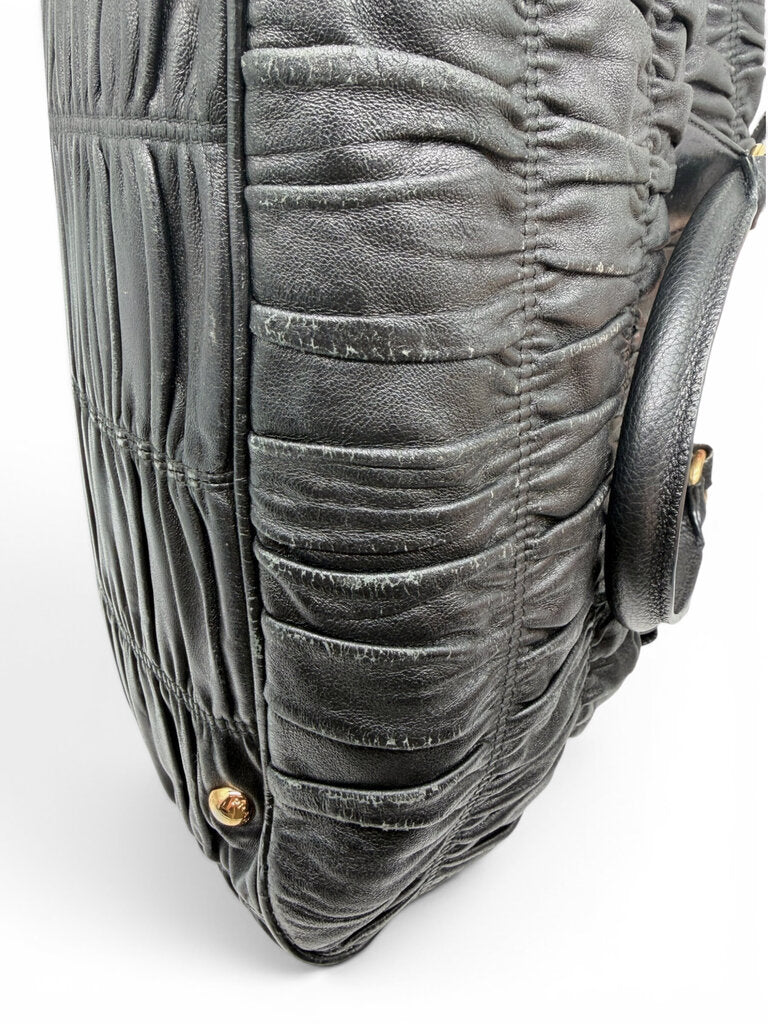 Gaufre Nappa Bag Including Shoulder Strap
