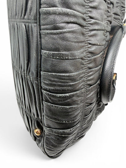 Gaufre Nappa Bag Including Shoulder Strap