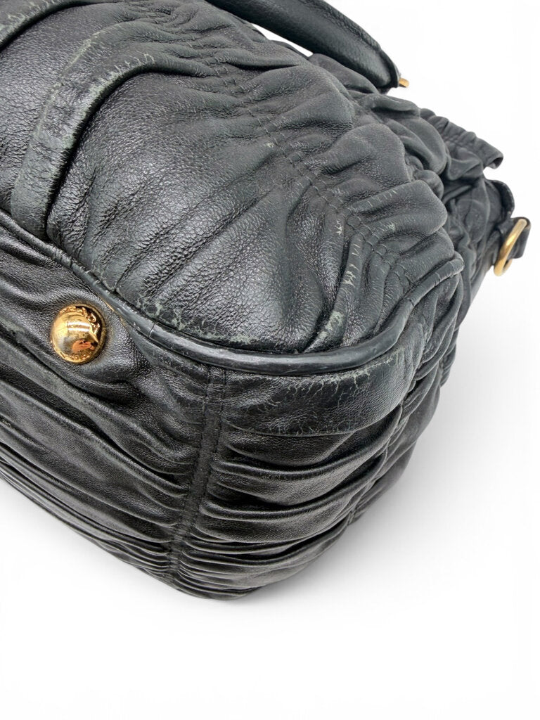 Gaufre Nappa Bag Including Shoulder Strap