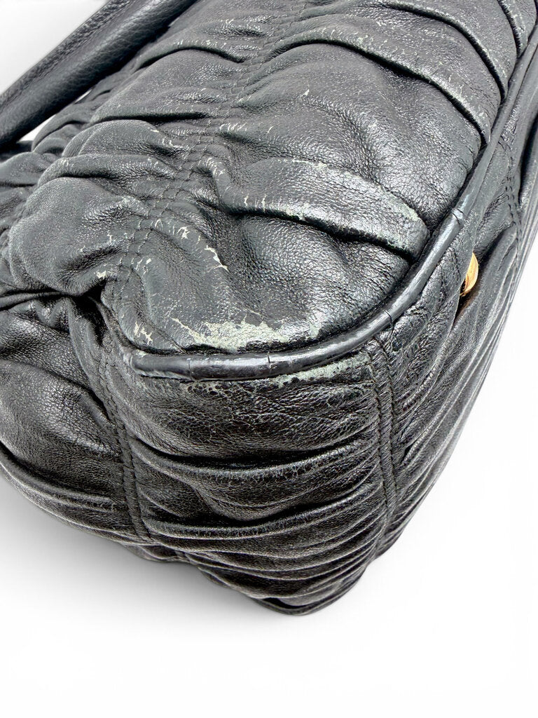 Gaufre Nappa Bag Including Shoulder Strap