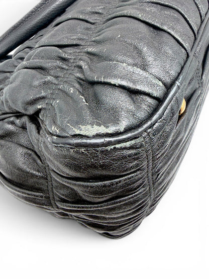 Gaufre Nappa Bag Including Shoulder Strap