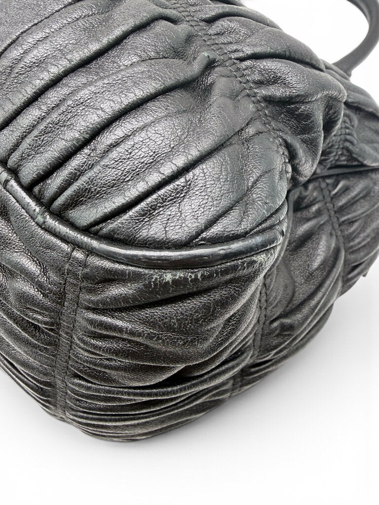 Gaufre Nappa Bag Including Shoulder Strap