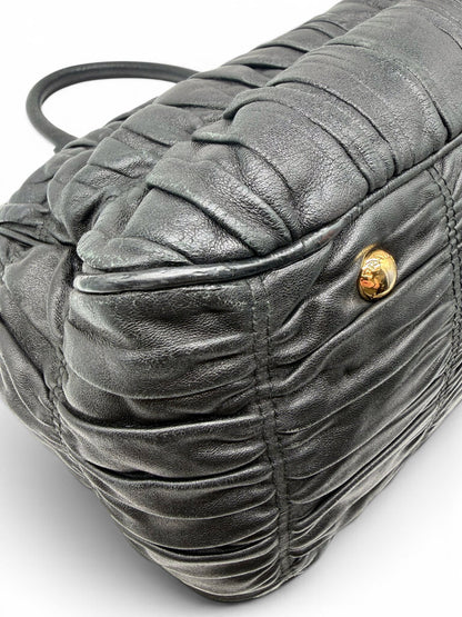 Gaufre Nappa Bag Including Shoulder Strap