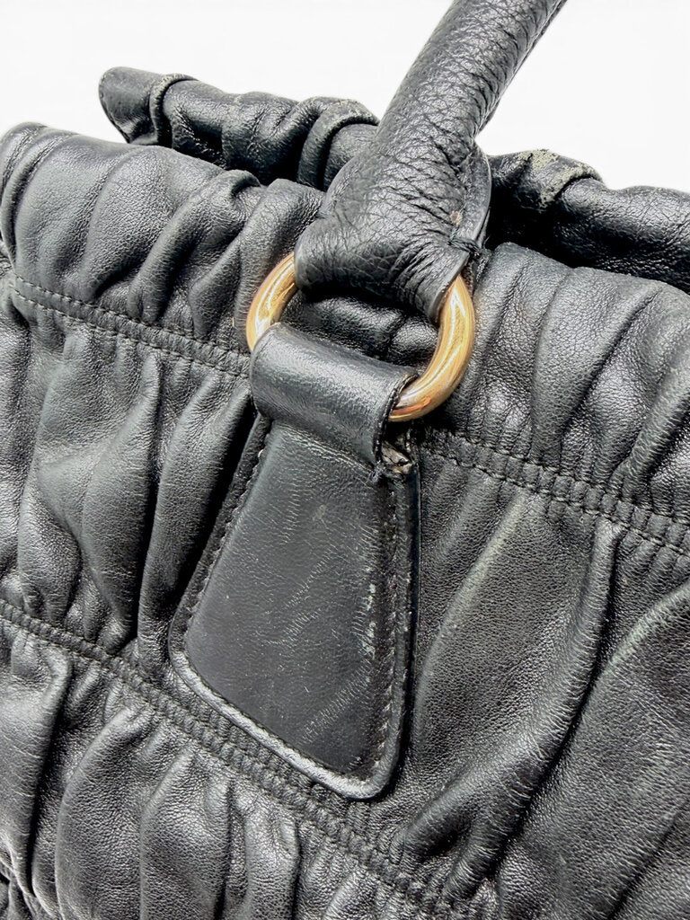 Gaufre Nappa Bag Including Shoulder Strap