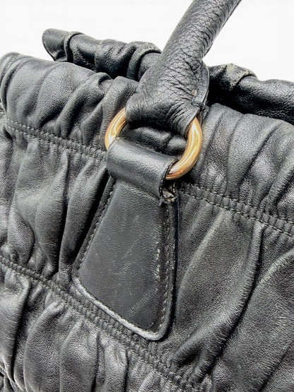 Gaufre Nappa Bag Including Shoulder Strap