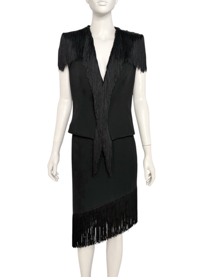 Fringe Top & Skirt Set Size 10
