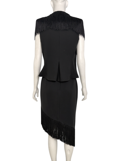 Fringe Top & Skirt Set Size 10