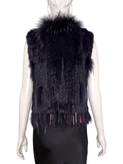 Rabbit Fur Vest Size S
