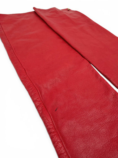 Long Leather & Silk Gloves