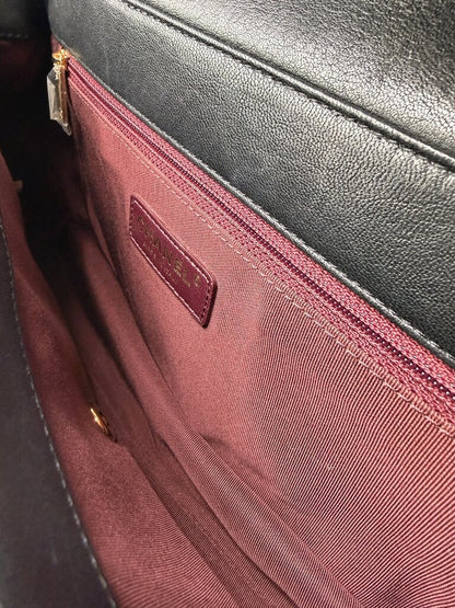 Mademoiselle Vintage Double Flap Bag With Box & Dust Bag