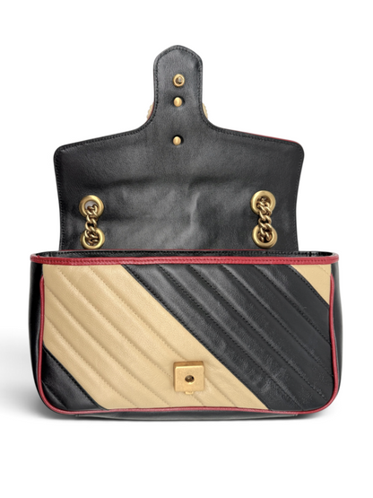 Marmont Matelasse Diagonal Quilt Crossbody Bag & Dust Bag