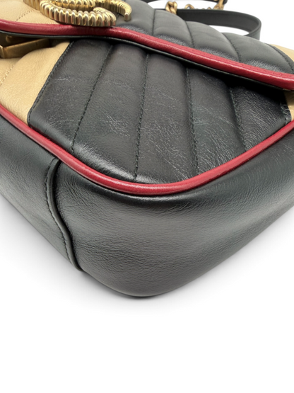 Marmont Matelasse Diagonal Quilt Crossbody Bag & Dust Bag