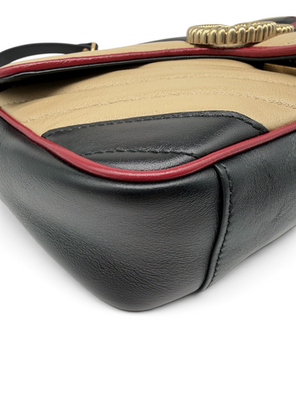 Marmont Matelasse Diagonal Quilt Crossbody Bag & Dust Bag
