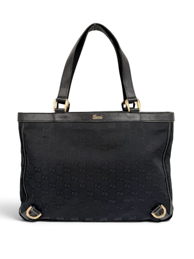 Canvas Abbey D-Ring Tote Bag With Dust Bag & Box