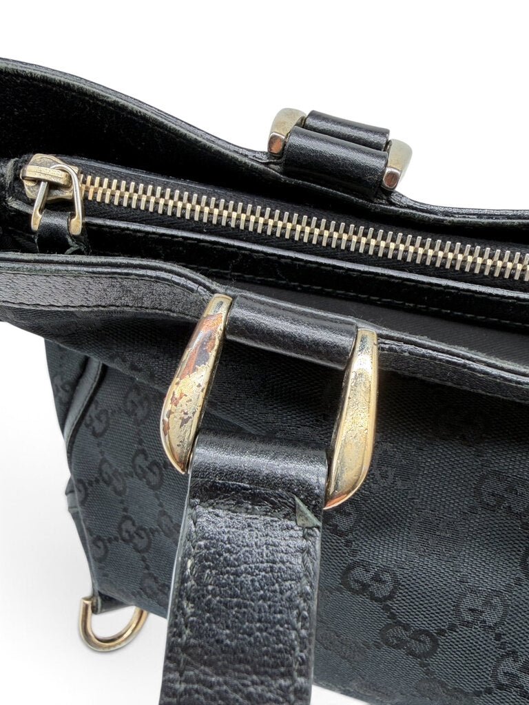 Canvas Abbey D-Ring Tote Bag With Dust Bag & Box