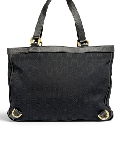 Canvas Abbey D-Ring Tote Bag With Dust Bag & Box