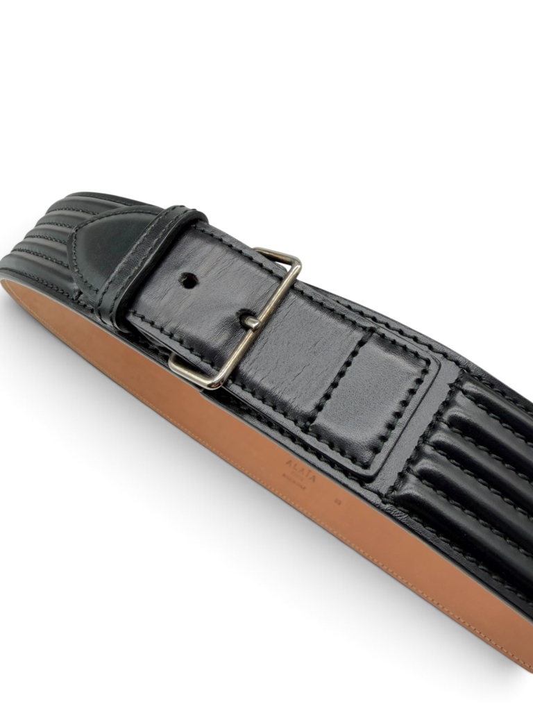 Leather Belt & Dust Bag Size 80cm