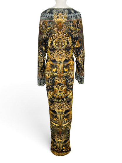 'Flamenco Folklore' Twist Front Jersey Dress Size 2