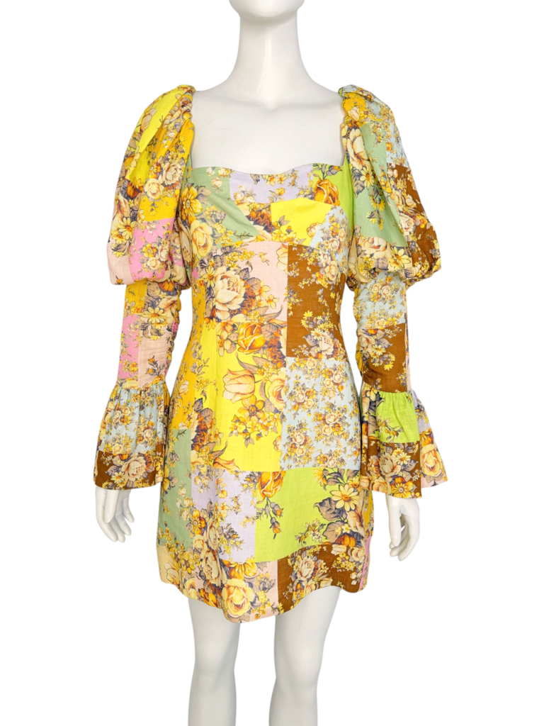 'Matilde' Linen Mini Dress Size 8