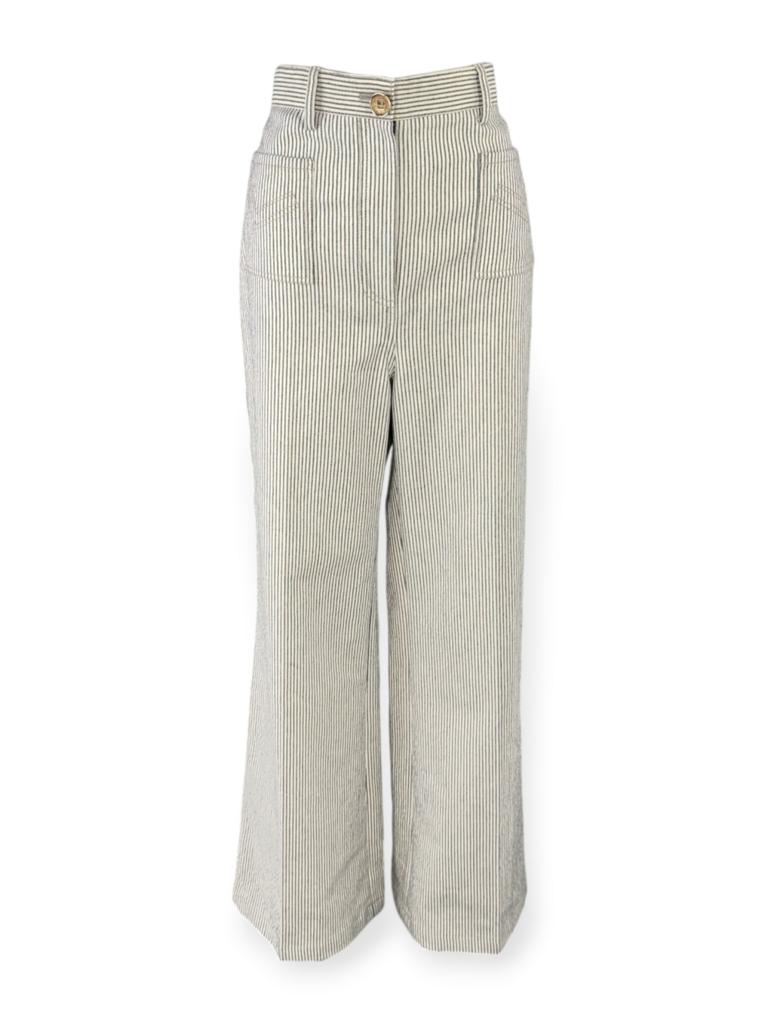 Italian Stripe Denim Pants NWT Size 12