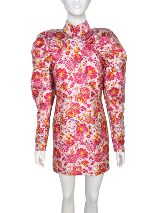 Puff Sleeve Mini Dress Size 8