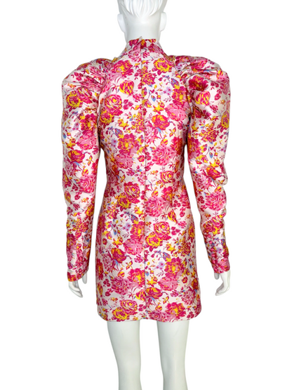 Puff Sleeve Mini Dress Size 8