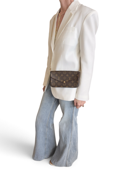 Pochette Felicie 2020 With Insert, Cardholder, Dust Bag, Box & Bag
