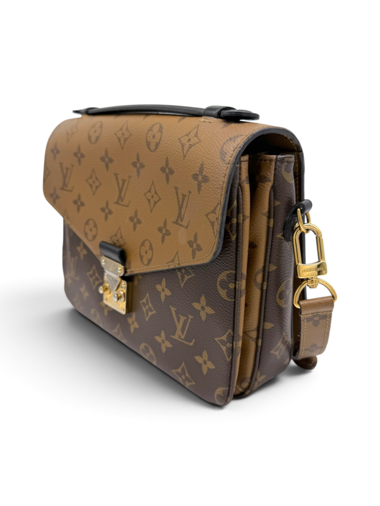 Monogram Reverse Canvas Pochette Metis Bag Including Strap