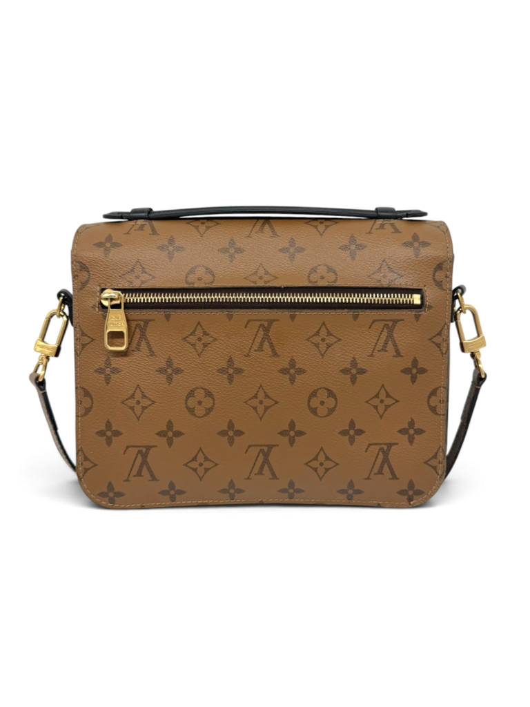 Monogram Reverse Canvas Pochette Metis Bag Including Strap