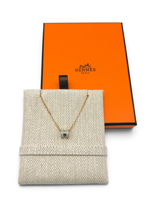 Mini Pop 'H' Pendant Necklace With Box & Dust Bag