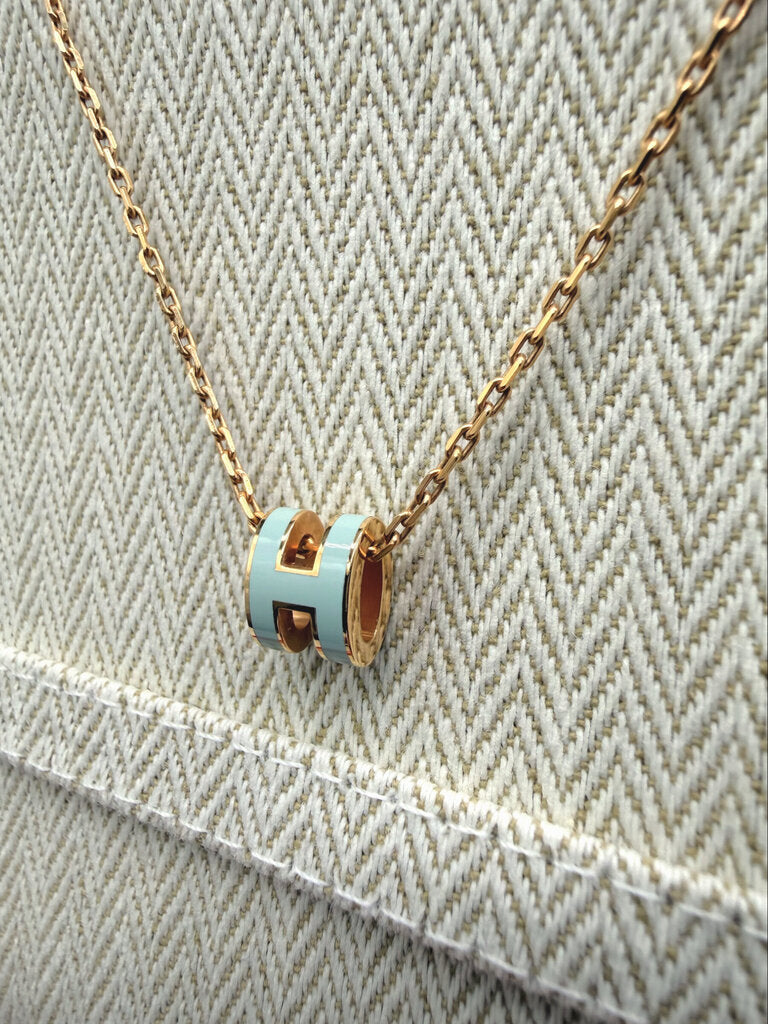 Mini Pop 'H' Pendant Necklace With Box & Dust Bag