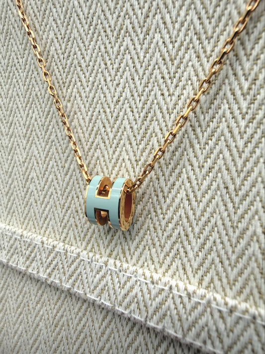 Mini Pop 'H' Pendant Necklace With Box & Dust Bag