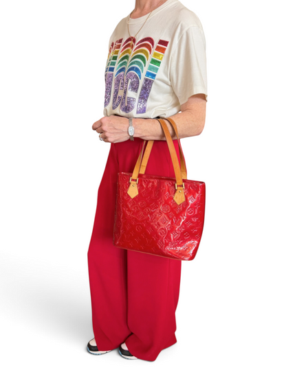 Monogram Vernis Houston Tote & Dust Bag