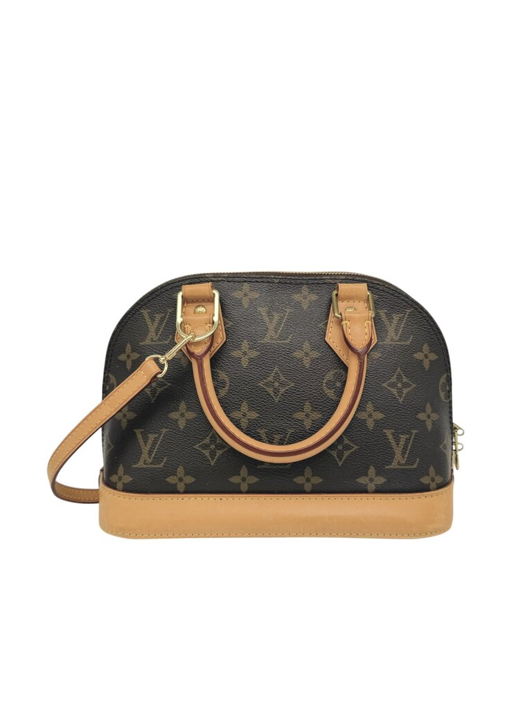 Alma BB Monogram Canvas Bag With Strap & Box