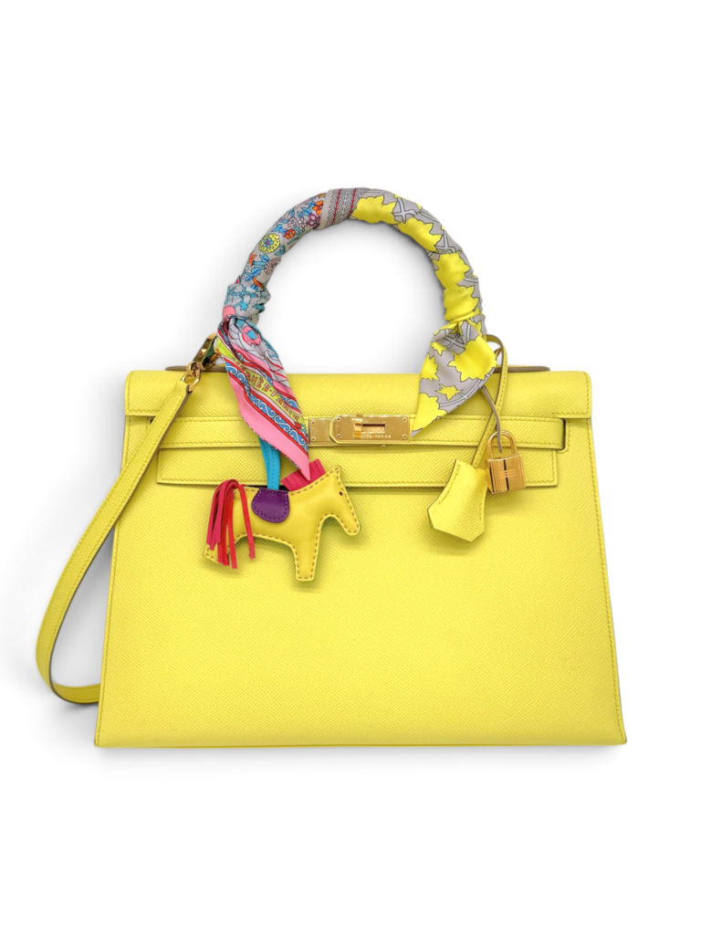 Kelly 32 Sellier Bag in Epsom Leather With Accessories & Dust Bag