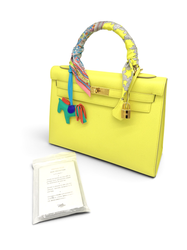 Kelly 32 Sellier Bag in Epsom Leather With Accessories & Dust Bag