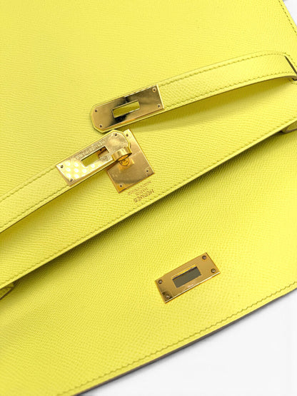 Kelly 32 Sellier Bag in Epsom Leather With Accessories & Dust Bag