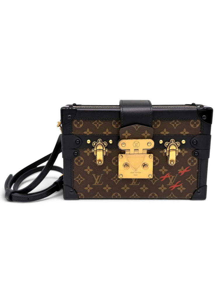 Petite Malle Monogram Bag With Strap & Dust Bag