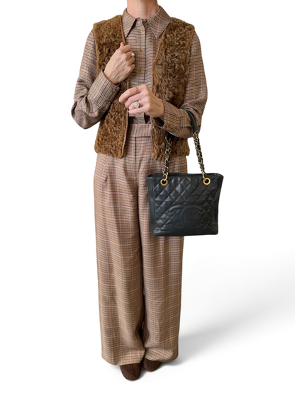 Quilted Caviar Petite Timeless Tote