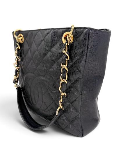 Quilted Caviar Petite Timeless Tote