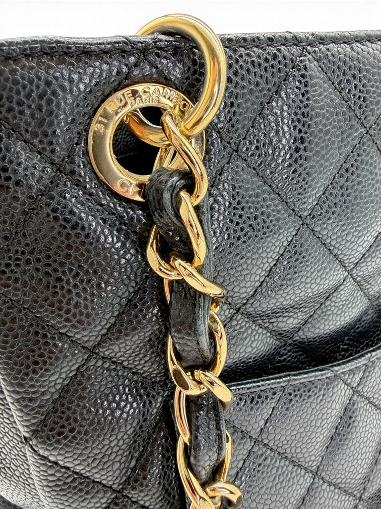 Quilted Caviar Petite Timeless Tote