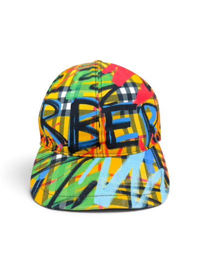 Graffiti Check Baseball Cap Size M/L