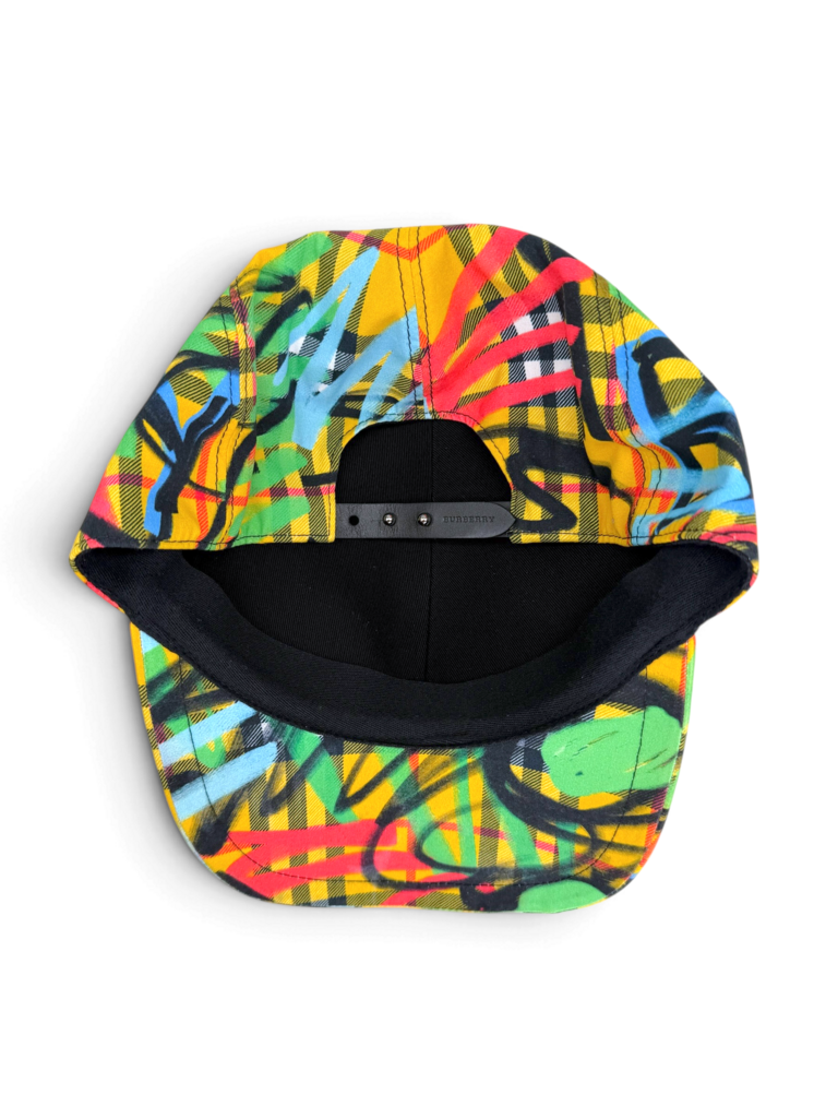 Burberry Graffiti Check Baseball Cap Size M/L